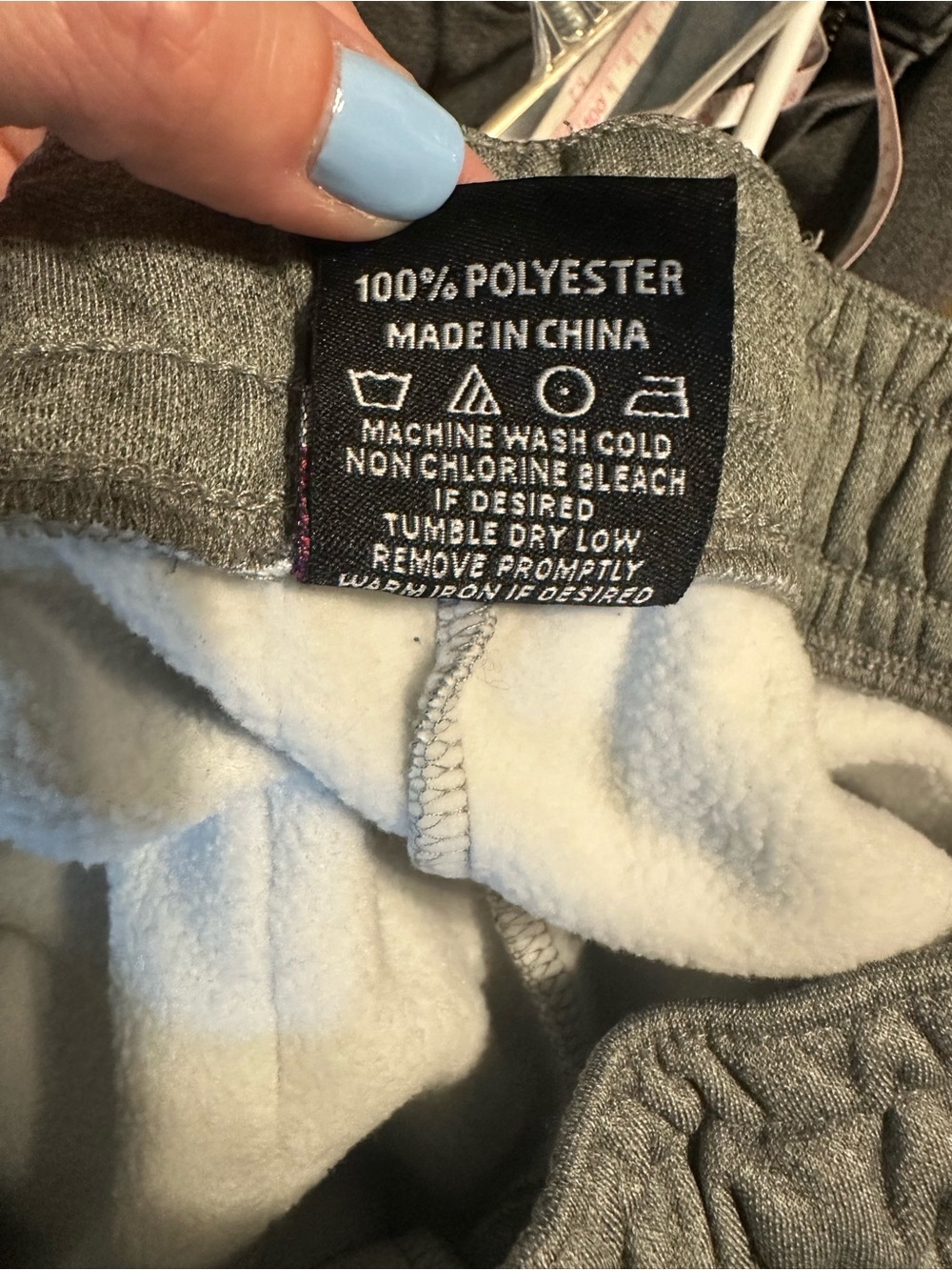 0345 NBA Gray Sweatpants with Blue and Gold 'Curry 30' Graphics size medium - Picture 10 of 10